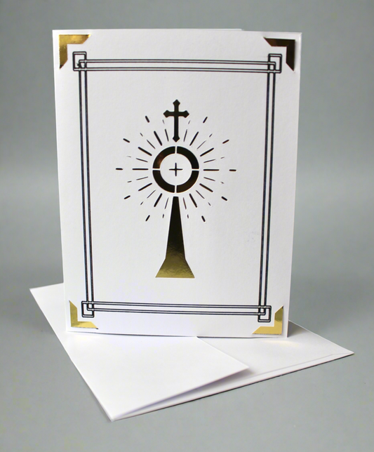 Monstrance Greeting Card