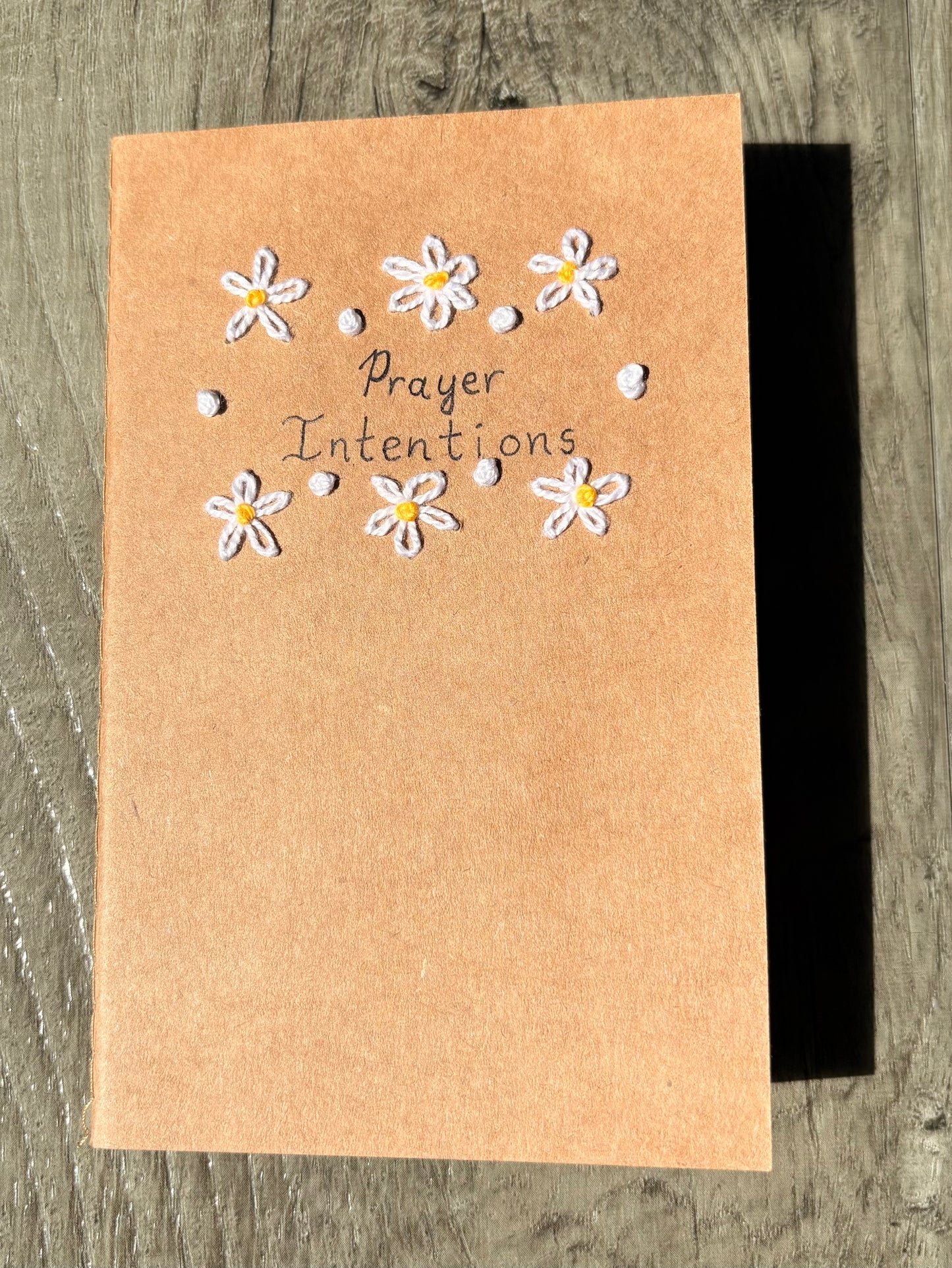 Prayer Intentions Embroidered Notebook